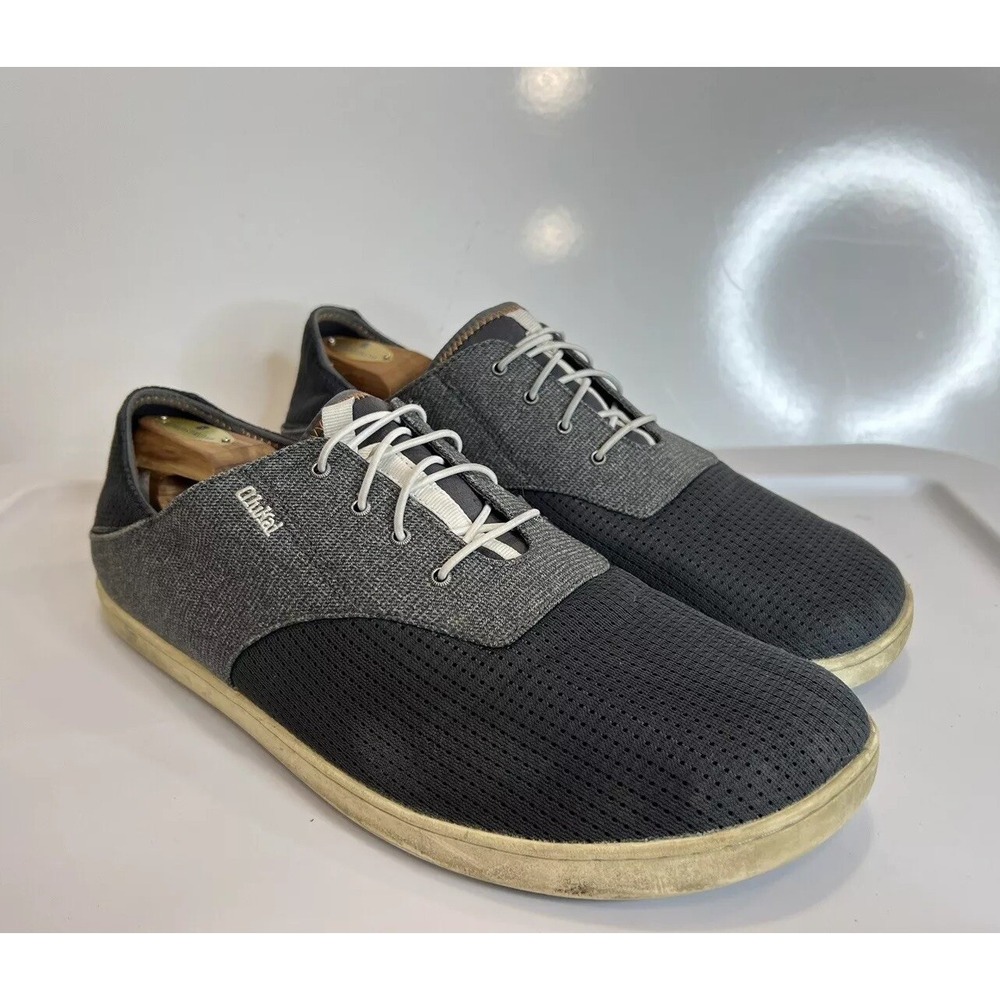 OluKai Nohea Moku Gray Mesh Slip‎ On Sneakers / Men's 13